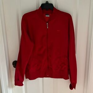 Nike women’s size XL 16 to 18 zip front jacket pockets and rollback sleeves